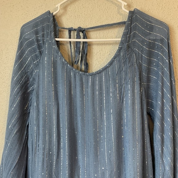 Sundress Indiana Dress in Roma Powder Blue and White Size Medium Large - Picture 7 of 12